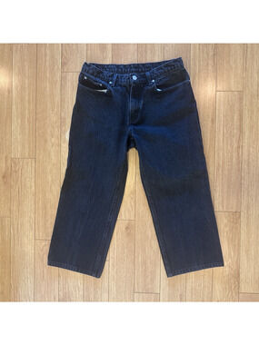Polo Ralph Lauren Jeans Women Size 6 Cropped Saturday Black 100% Cotton